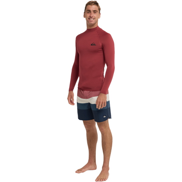 2026 Quiksilver Männer Everyday UPF50 Langarm-Lycra-Weste AQYWR03131 - Burnt Russet